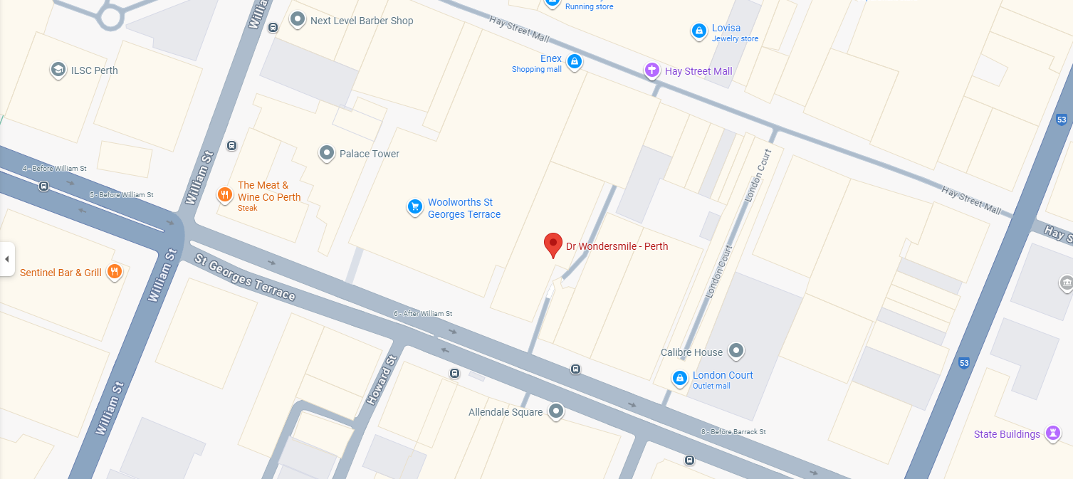 Map showing clinic location